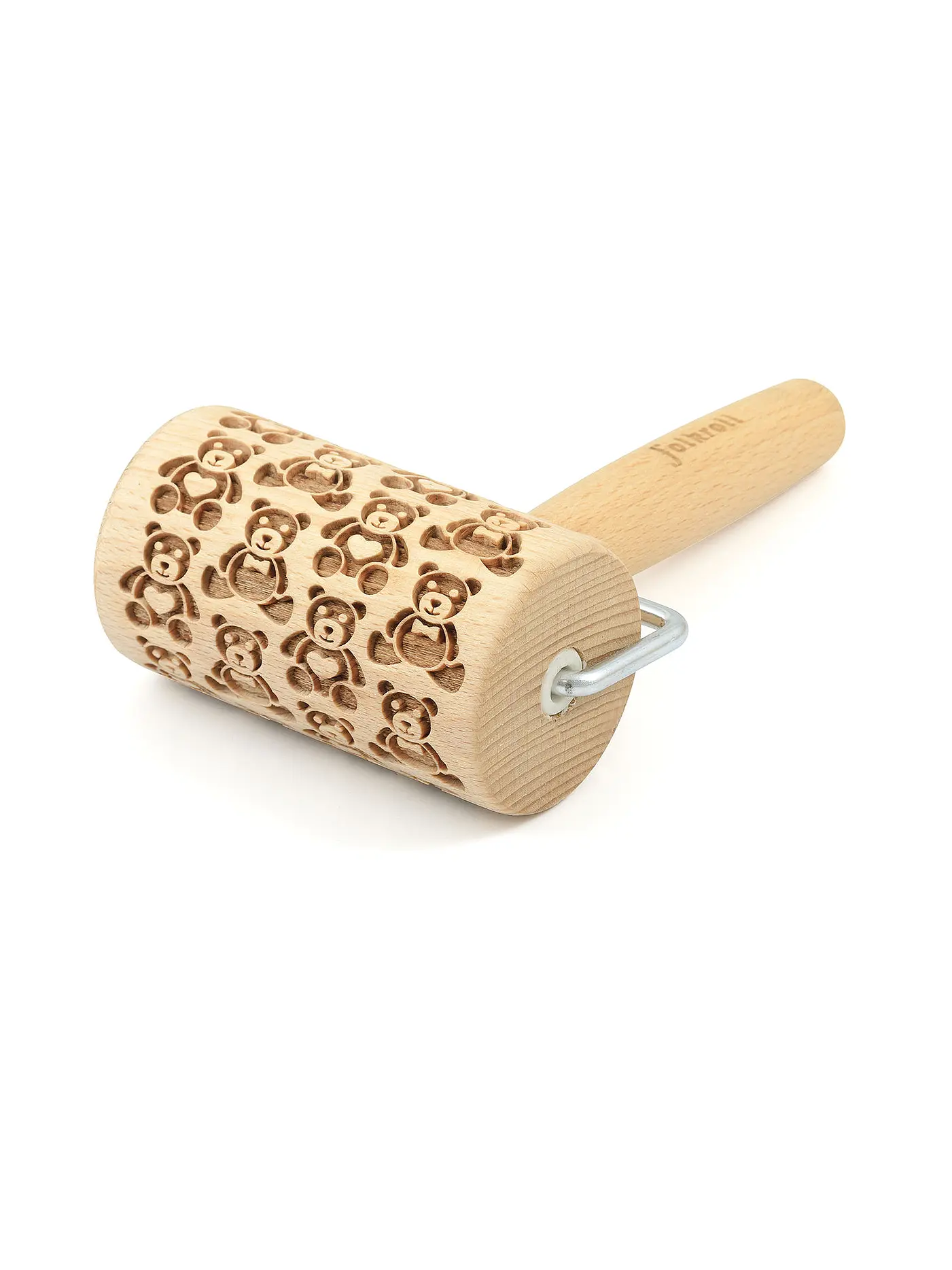 FOLKROLL | Teigrolle Mini 9,5cm Teddybär | 